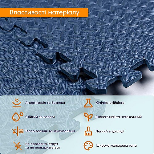 Покриття для підлоги BLUE 60*60cm*1cm (D) SW-00001806 Sticker Wall