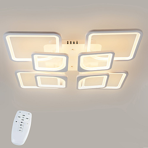 Стельова LED люстра світлодіодний світильник Sunlight білий 5631/4+4