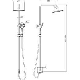 Душова система Volle Sistema E cromo 1580.091301