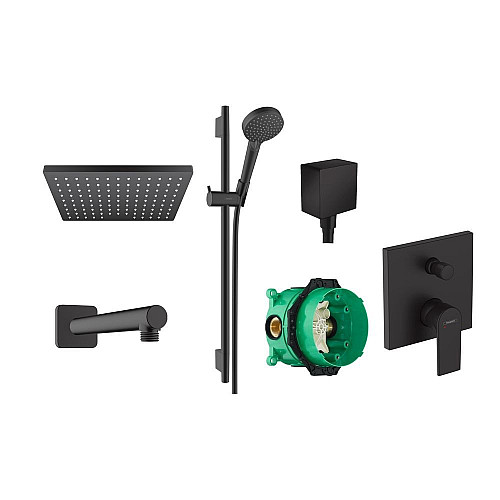 Душевая система Hansgrohe Vernis Shape 20230004 черный матовый