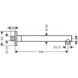 Душевая система Hansgrohe Vernis Shape 20230004 черный матовый