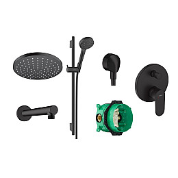 Душевая система Hansgrohe Vernis Blend 20230002 черный матовый