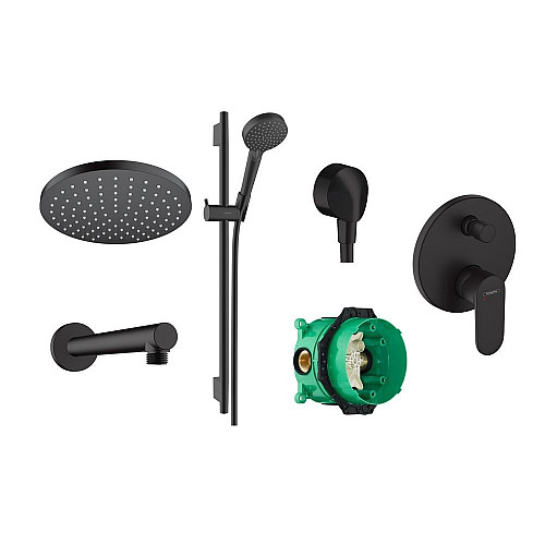 Душевая система Hansgrohe Vernis Blend 20230002 черный матовый