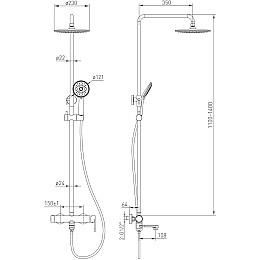 Душова система Volle Sistema E cromo 1580.091201