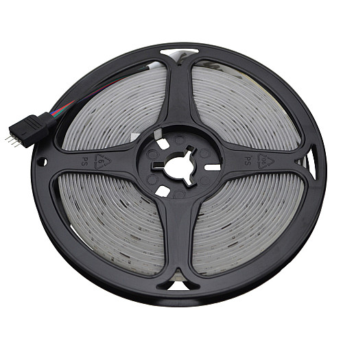 Светодиодная лента RIAS 3528 LED RGB в бухте 5м разноцветная 220V с пультом