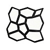 Форма Lesko B50X50 пластикова для виготовлення тротуарної плитки (12198-72298)