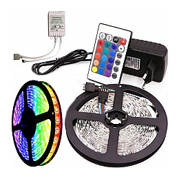 Светодиодная Led лента OPT-TOP 5050 RGB с блоком и пультом управления 5 м (1756374622)