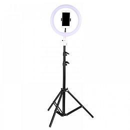 Светодиодное селфи кольцо с держателем для телефона OPT-TOP Selfie Ring Light LL666 26 см 3 режима (1756374694)