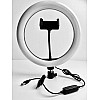 Светодиодное селфи кольцо с держателем для телефона OPT-TOP Selfie Ring Light LL666 26 см 3 режима (1756374694)