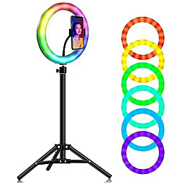 Светодиодное селфи-кольцо с RGB подсветкой OPT-TOP Soft Ring Light MJ300 (1756374695)