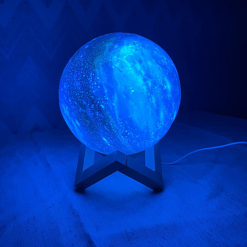 Лампа-нічник світильник світлодіодний 3D OPT-TOP Космос з пультом (1756375557)