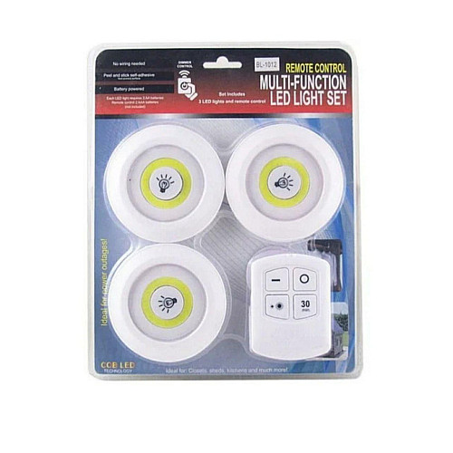Набор ночников с пультом набор 3 шт OPT-TOP LED light with Remote Control set (1756375633)