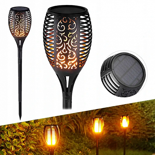 Світильник для саду на сонячній батареї Solar flame led light XF-6017 з ефектом полум'я (1857352407)