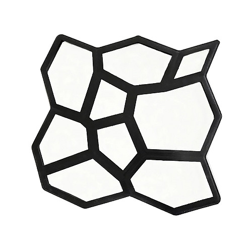 Форма Lesko B50X50 пластикова для виготовлення тротуарної плитки бруківки для цементного бетону