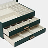 Шкатулка Casegrace SP-01223 Green 26,5*18*13,5 см для украшений и ювелирных изделий трехуровневая