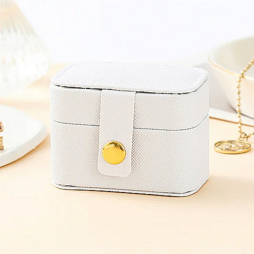 Шкатулка Casegrace SP-01244 White 6,6*4*4,7 для колец и ювелирных изделий портативная компактная