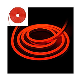 Неоновая гибкая лента Led Neon Flex 0719 силиконовая герметичная 12V-220V 5 м Красный