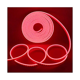 Неоновая гибкая лента Led Neon Flex 0719 силиконовая герметичная 12V-220V 5 м Красный