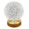 Настольная светодиодная кристаллическая лампа RIAS Round Diamond Gold
