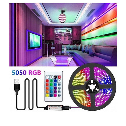 Світлодіодна стрічка з пультом RGB USB 7572 2 м
