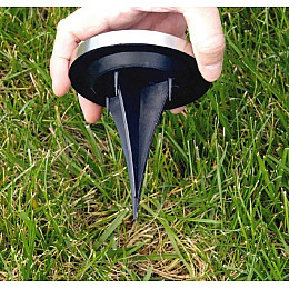 Садовый уличный светодиодный фонарь-подсветка на солнечной батарее Solar Disk Lights 8 LED 164-12328830