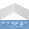 Плинтус РР самоклеющийся 3D Loft белый 2300*140*4мм (1808)