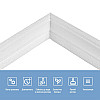 Плинтус РР самоклеющийся 3D Loft белый 2300*70*4мм (131)
