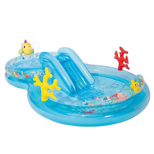 Бассейн надувной игровой центр Intex На дне моря 301 x 193 x 71 см 381 л Blue (150706)