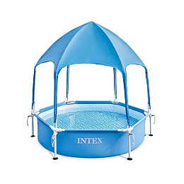 Бассейн каркасный Intex CANOPY METAL FRAME POOL 183 x 38 см 700 л Blue (148672)