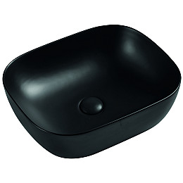 Умывальник накладной керамический Mixxus Premium Diverse-0101 Black 490x395x150mm (MP6485)