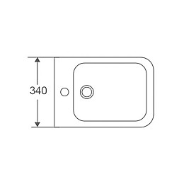 Биде подвесное Mixxus Premium Quadro-0501 485x345x325mm (MP6459)