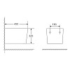 Биде подвесное Mixxus Premium Quadro-0501 485x345x325mm (MP6459)
