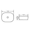 Умывальник накладной керамический Mixxus Premium Diverse-0101 490x395x150mm (MP6484)