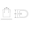 Биде подвесное Mixxus Premium Ellipse-0501 495x365x325mm (MP6469)