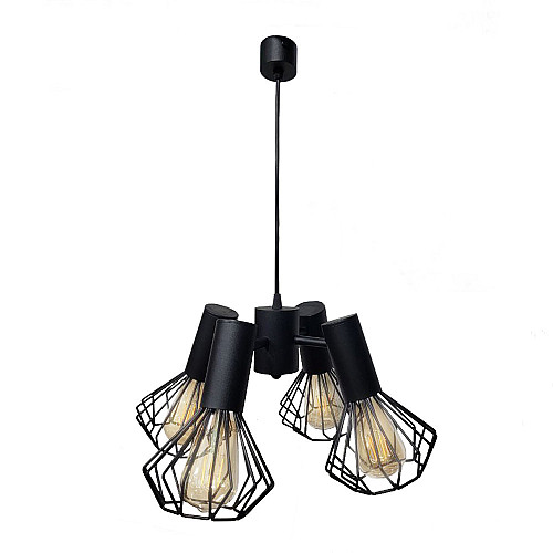 Люстра подвесная MSK Electric Diadem на четыре плафона Е27 NL 22153-4 BK
