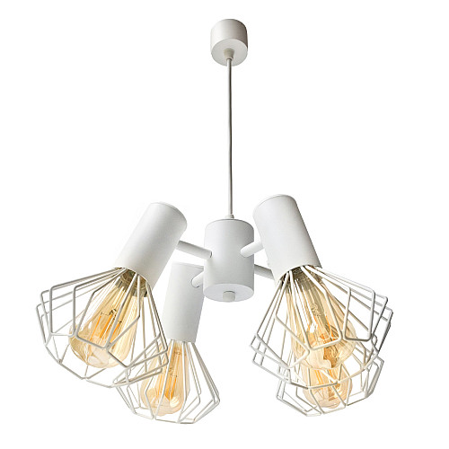 Люстра подвесная MSK Electric Diadem на четыре плафона Е27 NL 22153-4 WH