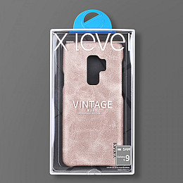 Чехол-накладка для Samsung S9 Plus X-Level PU Vintage Золотая (PC-001695)