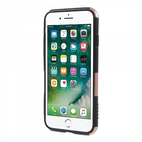 Накладка Hard Case vs Metal Kickstand для Apple iPhone 5 Золотая (PC-001266)