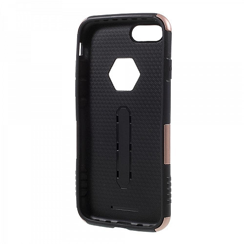 Накладка Hard Case vs Metal Kickstand для Apple iPhone 5 Золотая (PC-001266)