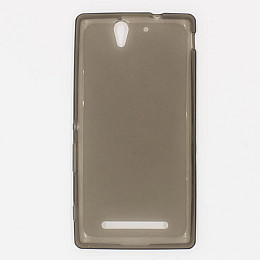 Силиконовый чехол TPU Matte для Sony Xperia C3 D2533/D2502 Серый (CC-10006-2)