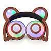 Наушники LINX Bear Ear Headphone с медвежьими ушками LED подсветка 350 mAh Коричневый (SUN1863)
