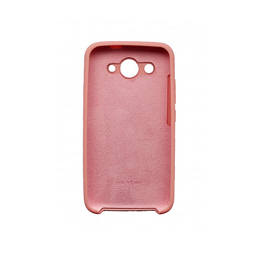 Чехол силиконовый Silicone Cover для Huawei Y3 2017 CRO-U00 Pink (GC-1009)