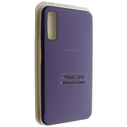 Накладка Silicone Case Samsung A7 2018 A750 Фиолетовый (00006874)