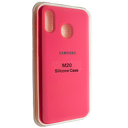 Накладка Silicone Case Samsung M20 2019 M205 Малиновий (00006829)