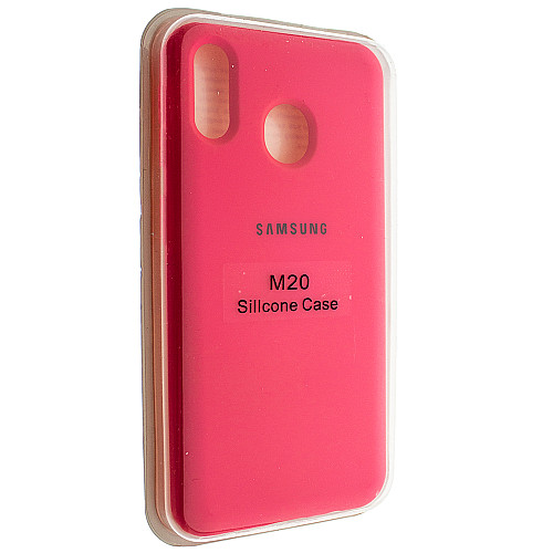 Накладка Silicone Case Samsung M20 2019 M205 Малиновый (00006829)