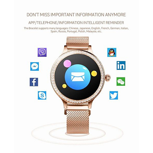 Фітнес браслет Smart Band ST M8 Тонометр Золотистий (SBM8TGS)