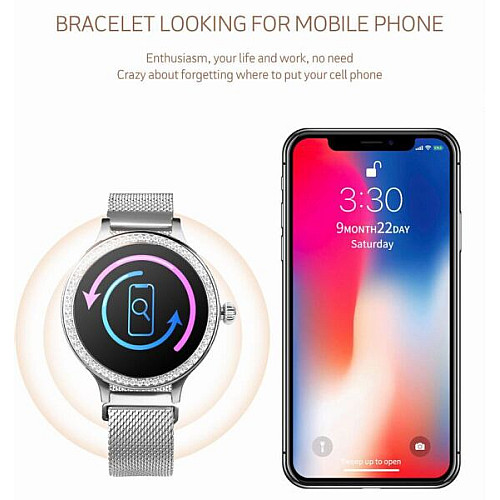 Фітнес браслет Smart Band ST M8 Тонометр Сріблястий (SBM8TSS)
