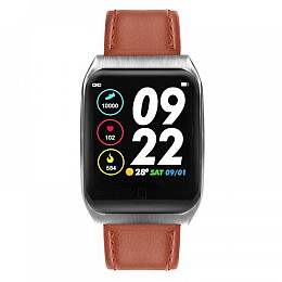 Фітнес браслет Smart Band ST E58 Тонометр + ЕКГ + ППГ Коричневий (SBE58TEK)