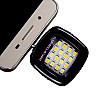 Селфи вспышка Lesko 16LED 3.5 мм Black (3968-11324)