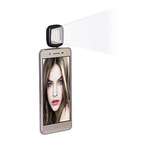 Селфи вспышка Lesko 16LED 3.5 мм Black (3968-11324)